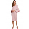 Dámske šaty K002 - Makover XXL pudrovo-růžová Dámske šaty K002 - Makover XXL pudrovo-růžová