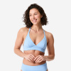 DECATHLON Vrchný diel dámskych plaviek na surf Bea Venice svetlomodrý 75B DECATHLON Vrchný diel dámskych plaviek na surf Bea Venice svetlomodrý 75B