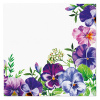 Obrúsky TaT 33x33cm Violet Pansies Obrúsky TaT 33x33cm Violet Pansies