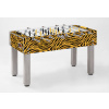 Stolný futbal GARLANDO Exclusive Animal Tiger (elegantný stôl, hracia plocha antirflexné sklo)