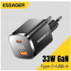 Essager nabíjačka, 33W, GaN, USB-C + USB-A ECT33W-GMB01-Z Essager nabíjačka, 33W, GaN, USB-C + USB-A ECT33W-GMB01-Z
