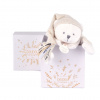 Doudou Darčeková sada Plyšový muchláčik medvedík s čiapočkou béžový 25 cm Doudou et Compagnie Paris Doudou Darčeková sada Plyšový muchláčik medvedík s čiapočkou béžový 25 cm Doudou et Compagnie Paris