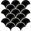 Ceramica Bianca BLACK SCALE MOSAIC 30X31,5 mozaika Ceramica Bianca BLACK SCALE MOSAIC 30X31,5 mozaika