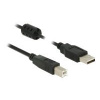 DeLOCK - Kabel USB - USB (M) do USB typ B (M) - USB 2.0 - 1.5 m - černá 84896 DeLOCK - Kabel USB - USB (M) do USB typ B (M) - USB 2.0 - 1.5 m - černá 84896