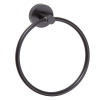 Sapho X-ROUND BLACK držiak uterákov kruh, čierna mat XR411B Sapho X-ROUND BLACK držiak uterákov kruh, čierna mat XR411B