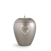 Zvieracia urna Crystal Heart so sviečkou - Fumé 1,5l Zvieracia urna Crystal Heart so sviečkou - Fumé 1,5l