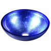 SAPHO - MURANO BLU sklenené umývadlo na dosku, priemer 40cm, modré AL5318-65 SAPHO - MURANO BLU sklenené umývadlo na dosku, priemer 40cm, modré AL5318-65