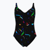 Dámske jednodielne plavky arena Abyss U Back multi black/black Dámske jednodielne plavky arena Abyss U Back multi black/black