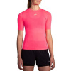 Dámske tričko Brooks High Point s krátkym rukávom Pink M Dámske tričko Brooks High Point s krátkym rukávom Pink M