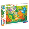 Clementoni - Puzzle 24 Šťastná oáza dinosaurov MAXI Clementoni - Puzzle 24 Šťastná oáza dinosaurov MAXI