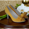 Saténové svadobné lodičky s mašľou - tmavo žlté Veľkosť obuvi: 41 Saténové svadobné lodičky s mašľou - tmavo žlté Veľkosť obuvi: 41