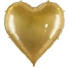 PartyDeco Balón z fólie srdce zlatý XXL 136x129 cm PartyDeco Balón z fólie srdce zlatý XXL 136x129 cm