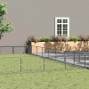 zahrada-XL Koterec pre psov strieborný 80 m² oceľ 3082192 zahrada-XL Koterec pre psov strieborný 80 m² oceľ 3082192