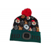 Strend Pro 3133511 Čiapka X-mas Ho-Ho, zeleno-čierna L, 4x SMD LED, USB nabíjanie Strend Pro 3133511 Čiapka X-mas Ho-Ho, zeleno-čierna L, 4x SMD LED, USB nabíjanie