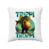 Trippi troppi - Italian Brainrot - vankúš s potlačou - Tričkový | Biela Trippi troppi - Italian Brainrot - vankúš s potlačou - Tričkový | Biela