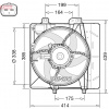 Ventilátor chladenia motora DENSO DER07011 Ventilátor chladenia motora DENSO DER07011