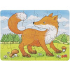 GOKI Drevené puzzle Lesné zvieratká: Líška 24 dielikov GOKI Drevené puzzle Lesné zvieratká: Líška 24 dielikov
