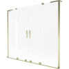 Mexen Velar L Duo, 2-krídlová posuvná vaňová zástena 200 x 150 cm, 8mm sklo námraza, zlatá lesklá, 896-200-003-32-50 Mexen Velar L Duo, 2-krídlová posuvná vaňová zástena 200 x 150 cm, 8mm sklo námraza, zlatá lesklá, 896-200-003-32-50