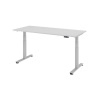 Výškovo nastaviteľný písací stôl, elektrický, pamäťový spínač, T-noha, 1800 x 800 mm, sivý/strieborn Výškovo nastaviteľný písací stôl, elektrický, pamäťový spínač, T-noha, 1800 x 800 mm, sivý/strieborn