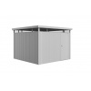 Plechový záhradný domček Biohort HighLine H6 jednokrídlové dvere, strieborný metalický Plechový záhradný domček Biohort HighLine H6 jednokrídlové dvere, strieborný metalický