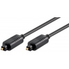 Kábel Toslink audio optický SPDIF prepojovací M/M 1.5m, ø5.0mm, čierny Kábel Toslink audio optický SPDIF prepojovací M/M 1.5m, ø5.0mm, čierny
