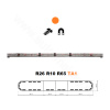 LED svetelná rampa Montana 160cm, Oranžová, EHK R65 Oranžová 26ml/V1 Číry LED svetelná rampa Montana 160cm, Oranžová, EHK R65 Oranžová 26ml/V1 Číry