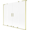 Mexen Velar L Duo, 2-krídlová posuvná vaňová zástena 200 x 150 cm, 8mm sklo námraza, zlatá matná, 896-200-003-32-55 Mexen Velar L Duo, 2-krídlová posuvná vaňová zástena 200 x 150 cm, 8mm sklo námraza, zlatá matná, 896-200-003-32-55