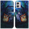 Peňaženkové kožené puzdro na Motorola Moto G13 / G23 / G53 5G - Oil Painting Owl Peňaženkové kožené puzdro na Motorola Moto G13 / G23 / G53 5G - Oil Painting Owl