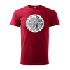 Sablio Tričko s potlačou Čas beží - červené M Sablio Tričko s potlačou Čas beží - červené M