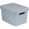 CURVER Úložný box plastový s víkem 17L - šedý CURVER Úložný box plastový s víkem 17L - šedý
