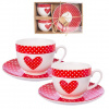 Porcelánová šálka s tanierikom BODKA 280 ml 2 ks Porcelánová šálka s tanierikom BODKA 280 ml 2 ks