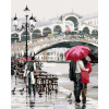 Maľovanie podľa čísel – Milenci s dáždnikom pri moste (Richard Macneil), 80 × 100 cm, napnuté plátno na rám 8596530049913 Maľovanie podľa čísel – Milenci s dáždnikom pri moste (Richard Macneil), 80 × 100 cm, napnuté plátno na rám 8596530049913