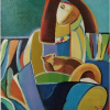 Dáma s mačkou - akad. mal. Varuzhan Aghamyan, originálny, ručne maľovaný obraz M (do veľkosti 65x65cm) Viac farieb Dáma s mačkou - akad. mal. Varuzhan Aghamyan, originálny, ručne maľovaný obraz M (do veľkosti 65x65cm) Viac farieb
