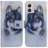 Peňaženkové kožené puzdro na Motorola Moto G13 / G23 / G53 5G - White Wolf Peňaženkové kožené puzdro na Motorola Moto G13 / G23 / G53 5G - White Wolf
