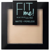 Maybelline Zmatňujúci púder Fit Me Matte and Poreless Powder 105 Natural Ivory 9 g Maybelline Zmatňujúci púder Fit Me Matte and Poreless Powder 105 Natural Ivory 9 g