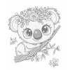 ZUTY Bodkovanie - ROZTOMILÁ KOALA NA KONÁRI Rámovanie: vypnuté plátno na rám, Rozmer: 80x100 cm ZUTY Bodkovanie - ROZTOMILÁ KOALA NA KONÁRI Rámovanie: vypnuté plátno na rám, Rozmer: 80x100 cm