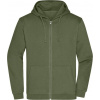 DAIBER JN 756 / Pánska mikina s kapucňou - olive M DAIBER JN 756 / Pánska mikina s kapucňou - olive M