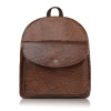 Paolo Peruzzi Dámsky kožený batoh vzor hadej kože malý | hnedá T-18-PBR Paolo Peruzzi Dámsky kožený batoh vzor hadej kože malý | hnedá T-18-PBR