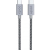 EPICO Opletený kabel USB-C na USB-C 1.2m - vesmírně šedá, 9915141300018 EPICO Opletený kabel USB-C na USB-C 1.2m - vesmírně šedá, 9915141300018