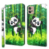 Peňaženkové 3D puzdro PAINTING na Motorola Moto G32 - Panda na strome Peňaženkové 3D puzdro PAINTING na Motorola Moto G32 - Panda na strome