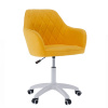Kancelárske kreslo, látka žltá/biela, SANTY Kancelárske kreslo, látka žltá/biela, SANTY