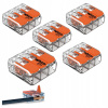 5x Rýchlospojka Inštalačná Svorka WAGO 221-413 pre VODIČ 3x0,2-4mm 5x Rýchlospojka Inštalačná Svorka WAGO 221-413 pre VODIČ 3x0,2-4mm