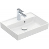 Villeroy & Boch Collaro - Umývadlo 500x400 mm, s prepadom, alpská biela CeramicPlus 433450R1 Villeroy & Boch Collaro - Umývadlo 500x400 mm, s prepadom, alpská biela CeramicPlus 433450R1