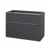 Mereo Mailo Umývadlová skrinka 101x70x48 cm, 2 zásuvky, antracit CN532S Mereo Mailo Umývadlová skrinka 101x70x48 cm, 2 zásuvky, antracit CN532S