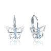 MINET JMAD0053AE00 - MINET Stříbrné náušnice motýlci s modrými zirkony MINET JMAD0053AE00 - MINET Stříbrné náušnice motýlci s modrými zirkony