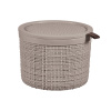 Okrúhly košík s vekom Jute Beige 17 x 13 cm CURVER Okrúhly košík s vekom Jute Beige 17 x 13 cm CURVER