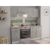 Kuchynský blok Irma, biela / sivý betón Kuchynský blok Irma, biela / sivý betón