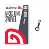 TRAKKER Obratlík s krúžkom Micro Ring Swivel veľ. 20, 10ks