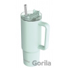 Nerezový termohrnček so slamkou Stream Turquoise 950 ml - Quokka Nerezový termohrnček so slamkou Stream Turquoise 950 ml - Quokka