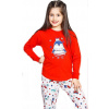 Detské pyžamo dlhé - kráľ Tučniak 146 Červená Detské pyžamo dlhé - kráľ Tučniak 146 Červená